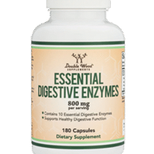 Digestive Enzymes Double Wood Supplement 800 mg Per Serving 180 Capsules