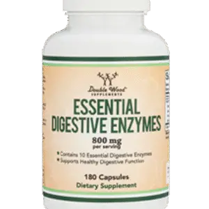 Double Wood Digestive Enzymes 180 Capsules Bottle