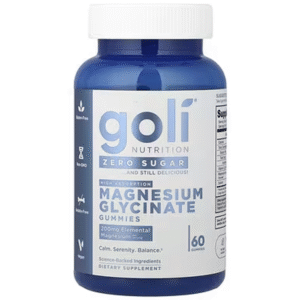 Goli Nutrition Magnesium Zero Sugar Gummies, 60 Count